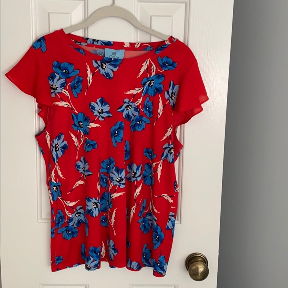 Floral print top